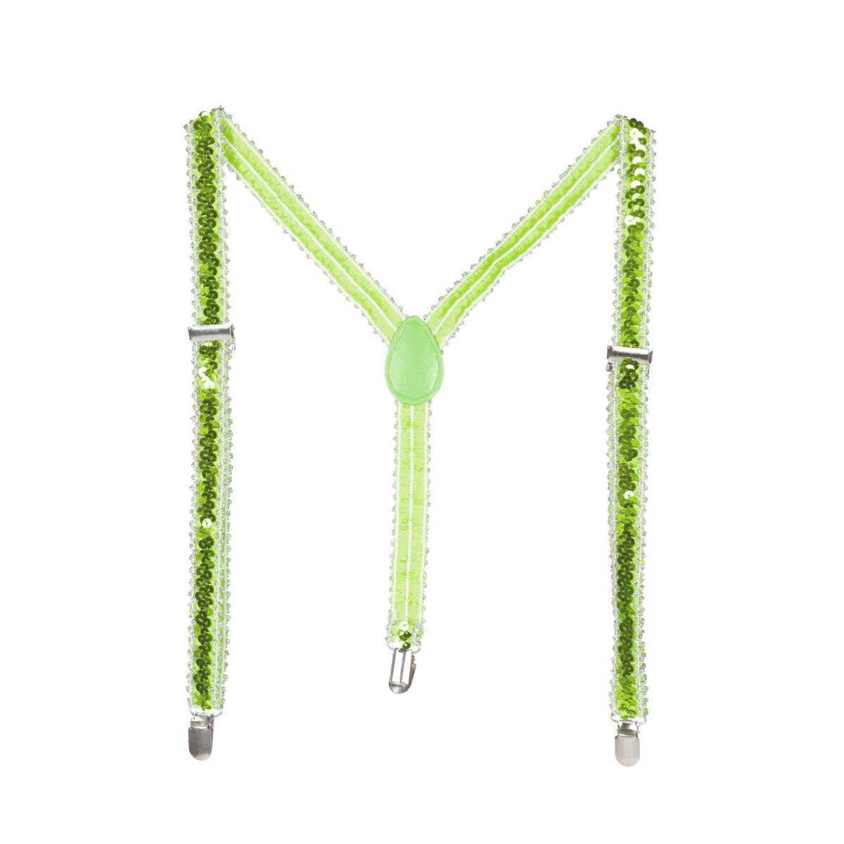 Op deze afbeelding zie je een Accessoires, van het merk Wilbers. Bretels Pailletten Feestelijk Groen