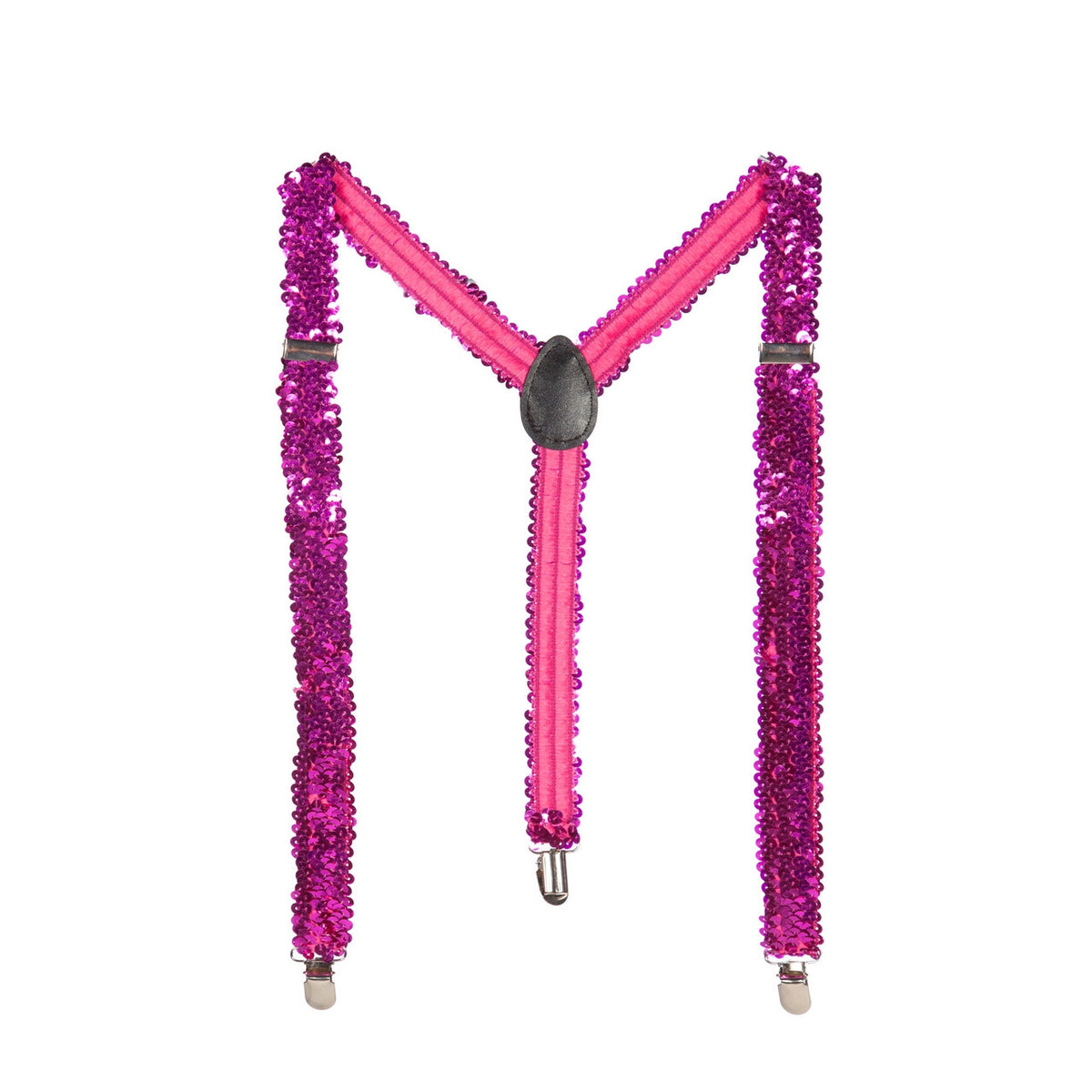Op deze afbeelding zie je een Accessoires, van het merk Wilbers. Bretels Pailletten Feestelijk Roze