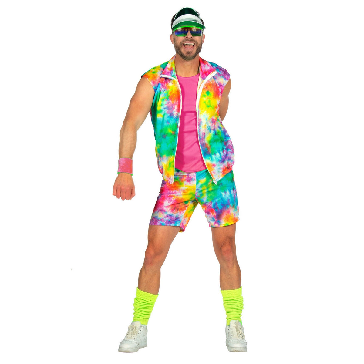 Op deze afbeelding zie je een Kostuums, van het merk Wilbers. Fit Boy Miami Ken Jaren 90 Man Kostuum