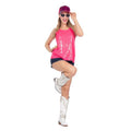 Top À Paillettes Roses pour Fête Femme