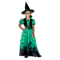 Sorcière Verte Maison Hantée Costume Fille