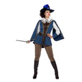 Mousquetaire Héroïque Bleu Costume Femme