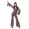 Combinaison Arc-En-Ciel Brillante Années 80 Costume Femme