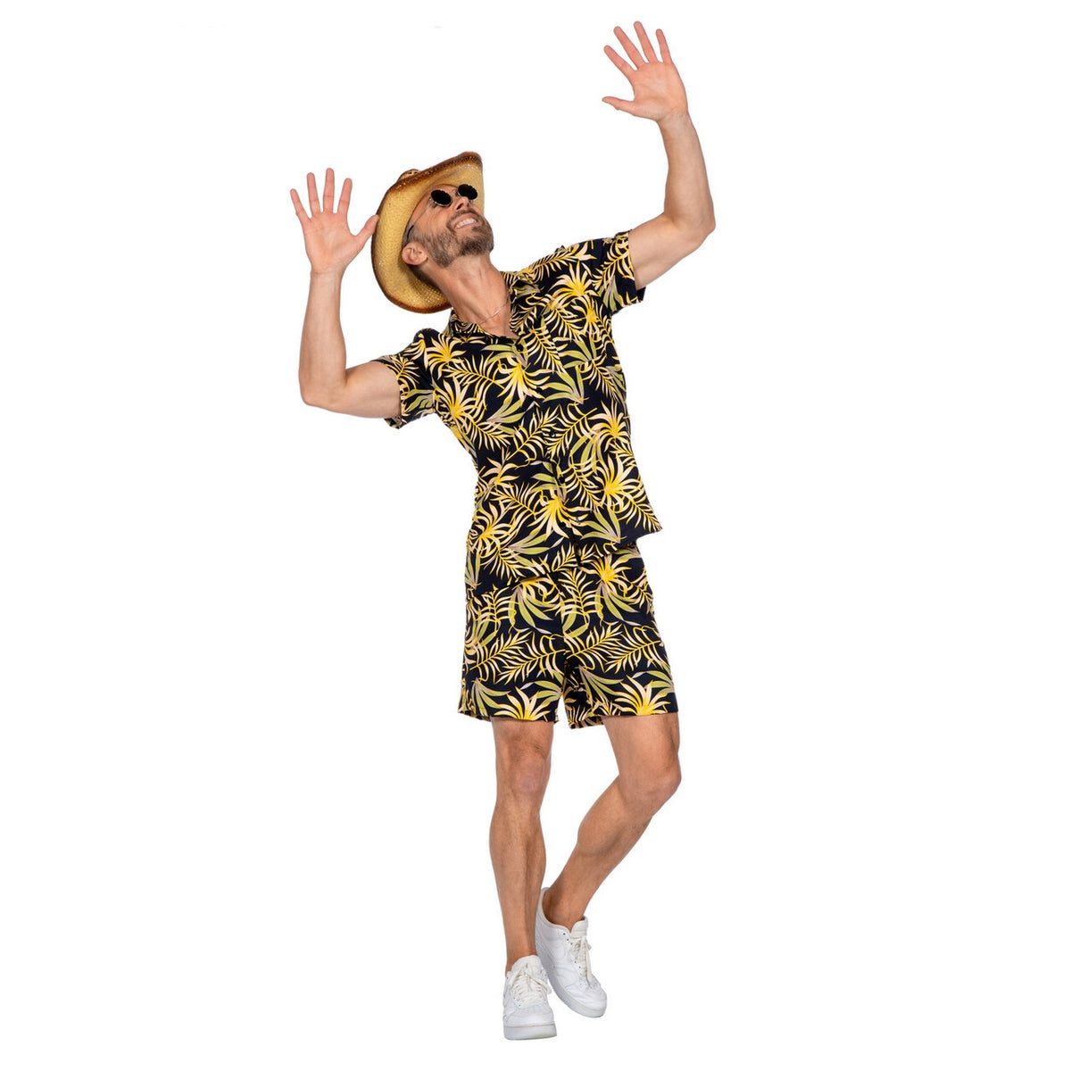 Op deze afbeelding zie je een Kostuums, van het merk Wilbers. Welcome To The Jungle Festival Man Kostuum