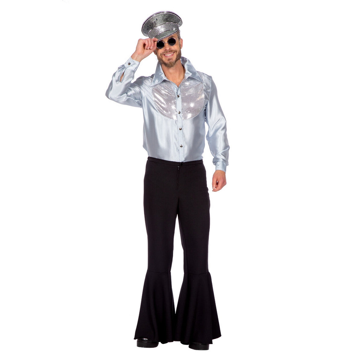 Op deze afbeelding zie je een Kostuums, van het merk Wilbers. Shine Bright Disco Sensatie Blouse Man