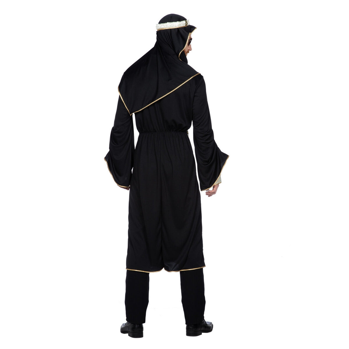 Op deze afbeelding zie je een Kostuums, van het merk Wilbers. Superrijke Oliemagnaat Sheikh Man Kostuum