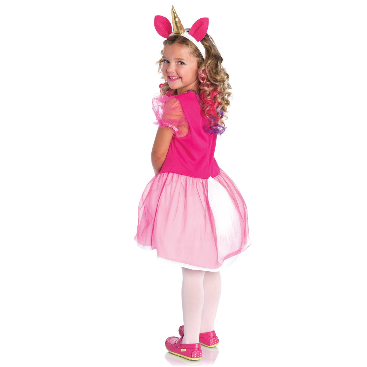 Op deze afbeelding zie je een Kostuums, van het merk Wonderland. Wonderland Magical Unicorn Meisje Kostuum